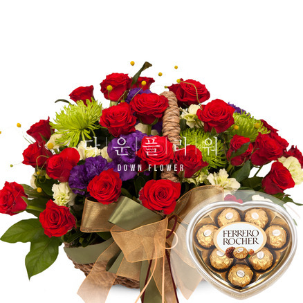 n초코릿 꽃바구니A